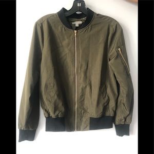 Green bomber jacket